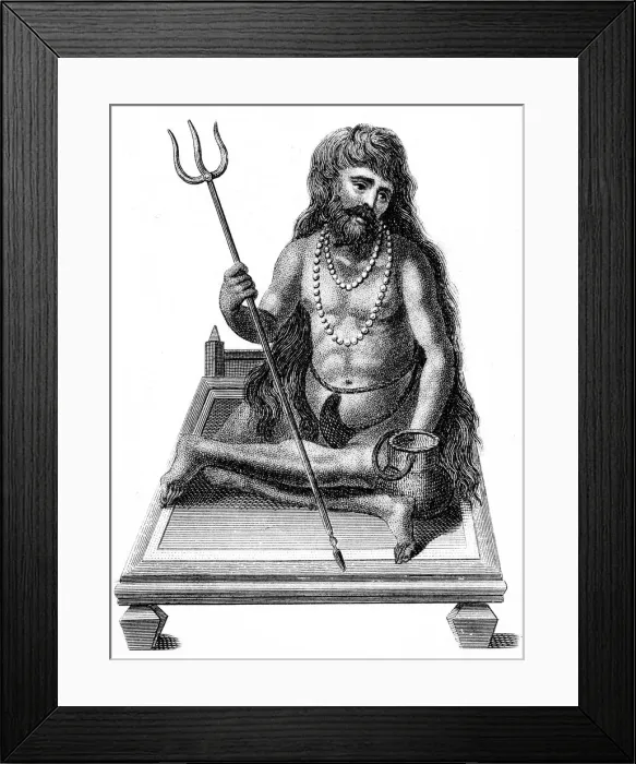 Framed Print : A Yogi meditating, 1811 Framed Print : A Yogi meditating, 1811