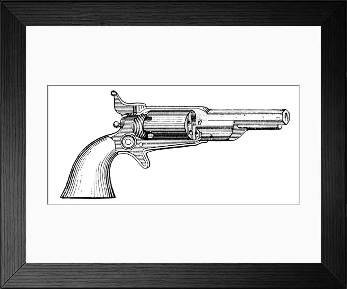 Framed Print : Colt revolver, c1880 Framed Print : Colt revolver, c1880