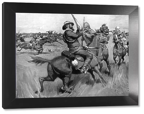 Battle of Blood River, 2nd Boer War, 17 September 1901. Artist: Frederick Judd Waugh