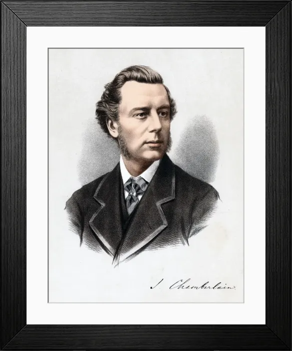 Framed Print : Joseph Chamberlain, British politician, c1880 Framed Print : Joseph Chamberlain, British politician, c1880