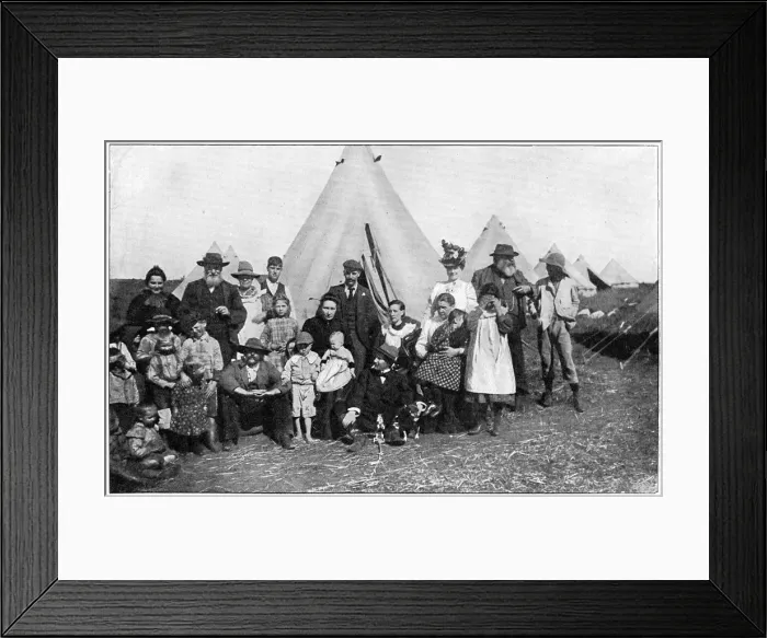 Framed Print : Boer families in a British concentration camp at Eshowe, Zululand, 2nd Boer War, 1900 Framed Print : Boer families in a British concentration camp at Eshowe, Zululand, 2nd Boer War, 1900