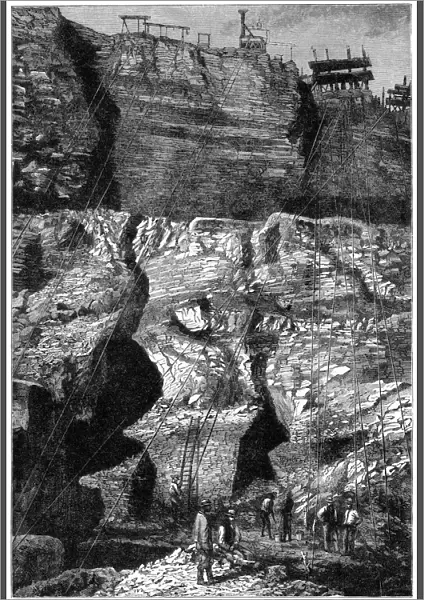 Diamond mine, Kimberley, South Africa, 1896