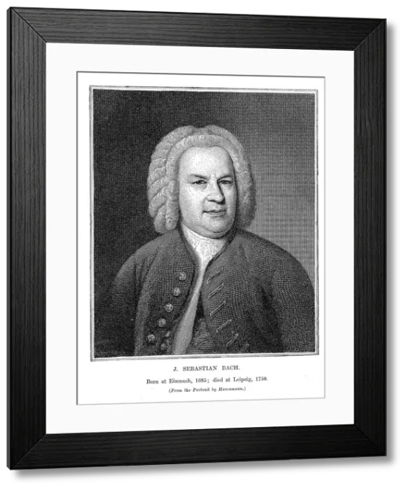 Framed Print : Johann Sebastian Bach (1685-1750), German composer and organist, 1746 Framed Print : Johann Sebastian Bach (1685-1750), German composer and organist, 1746