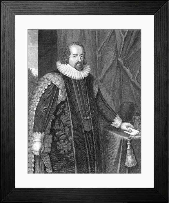 Framed Print : Francis Bacon, Viscount St Albans, English philosopher, scientist and statesman, 1618 Framed Print : Francis Bacon, Viscount St Albans, English philosopher, scientist and statesman, 1618