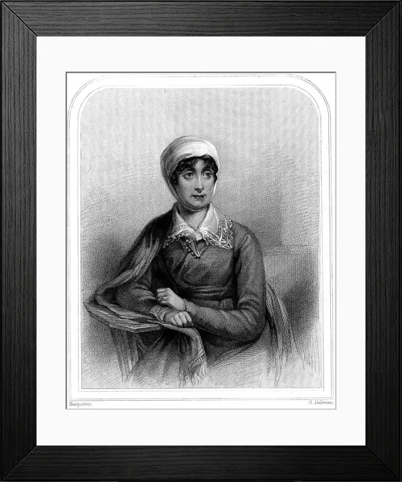 Framed Print : Joanna Baillie (1762-1851), Scottish poet and dramatist, 1870 Framed Print : Joanna Baillie (1762-1851), Scottish poet and dramatist, 1870