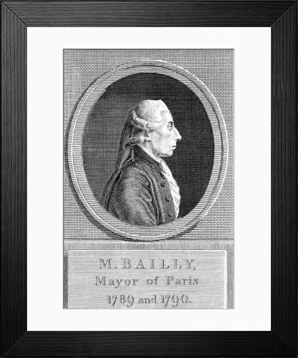 Framed Print : Jean Sylvain Bailly (1736-1793), French astronomer, writer and politician Framed Print : Jean Sylvain Bailly (1736-1793), French astronomer, writer and politician