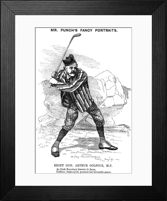 Framed Print : Arthur James Balfour (1848-1930), Scottish-born British statesman and philosopher, 1889. Artist: Edward Linley Sambourne Framed Print : Arthur James Balfour (1848-1930), Scottish-born British statesman and philosopher, 1889. Artist: Edward Linley Sambourne