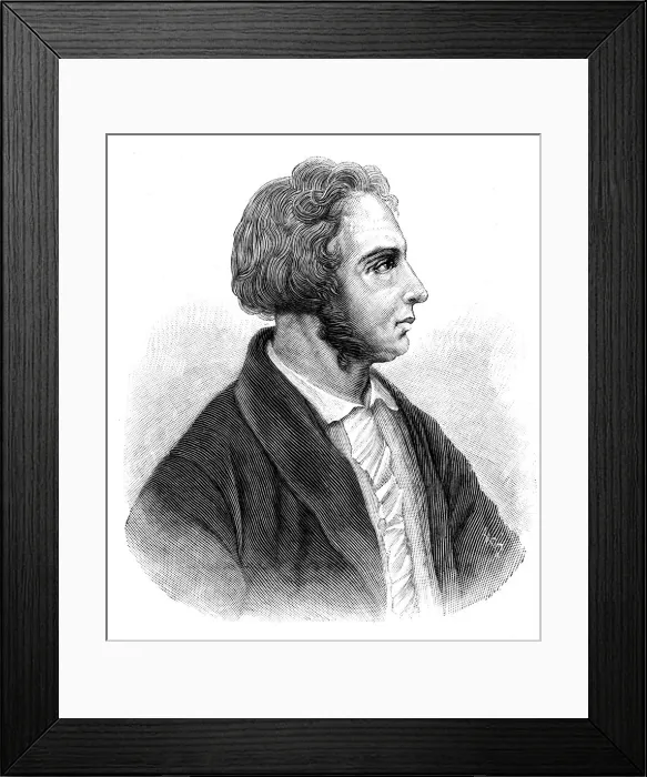 Framed Print : Pierre-Simon Ballanche (1776-1847), French social and religious philosopher