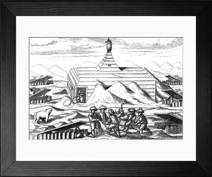 Framed Print : Winter quarters of Willem Barents expedition to the Arctic, 1596-1597 Framed Print : Winter quarters of Willem Barents expedition to the Arctic, 1596-1597