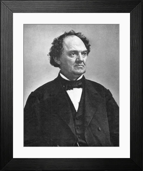 Framed Print : Phineas Taylor Barnum (1810-1891), American showman, 1864 Framed Print : Phineas Taylor Barnum (1810-1891), American showman, 1864