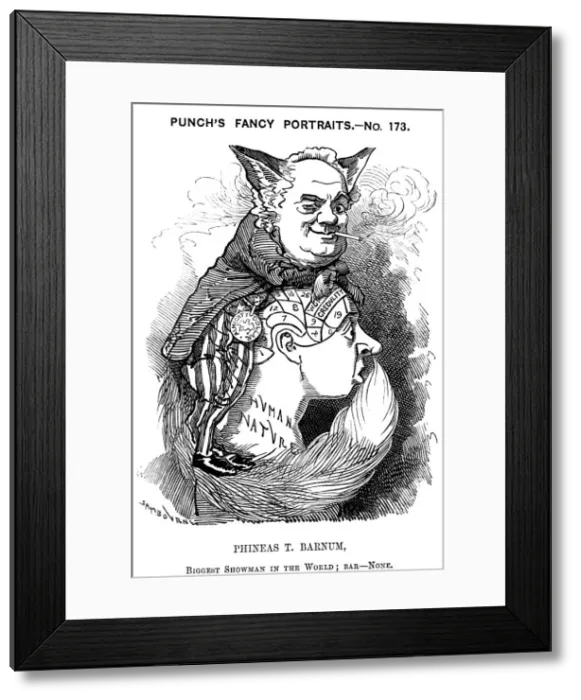 Framed Print : Phineas Taylor Barnum (1810-1891), American showman, 1884. Artist: Edward Linley Sambourne