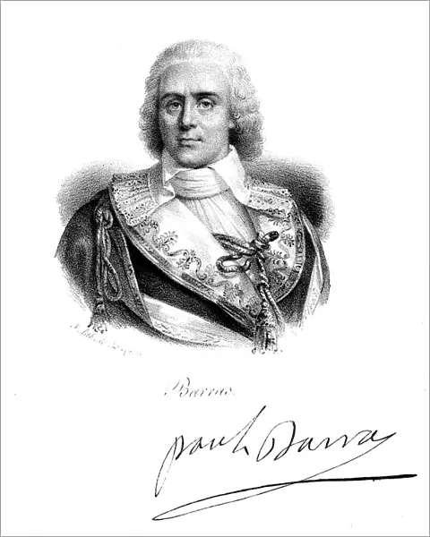 Paul Jean Francois Nicolas, Comte de Barras (1755-1829), French revolutionary