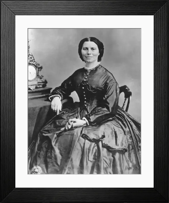 Framed Print : Clara Barton (1821-1912), founder of the American branch of the Red Cross Framed Print : Clara Barton (1821-1912), founder of the American branch of the Red Cross