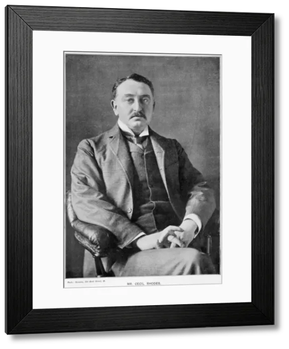 Framed Print : Cecil Rhodes, English-born South African entrepreneur and statesman, c1890 Framed Print : Cecil Rhodes, English-born South African entrepreneur and statesman, c1890