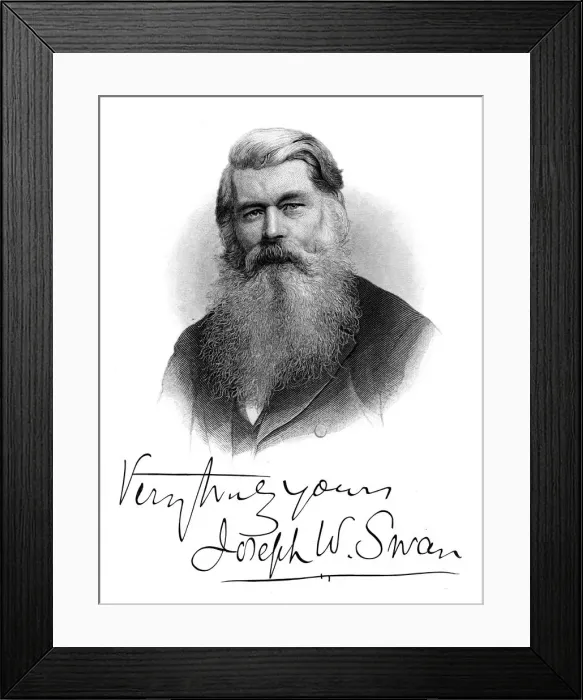 Framed Print : Joseph Wilson Swan, c1880 Framed Print : Joseph Wilson Swan, c1880