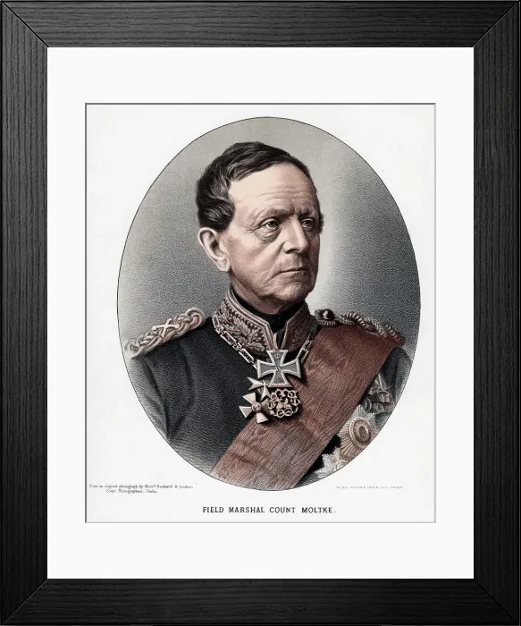 Framed Print : Helmuth Karl Bernhard, Count von Moltke, Prussian general and statesman, c1880 Framed Print : Helmuth Karl Bernhard, Count von Moltke, Prussian general and statesman, c1880