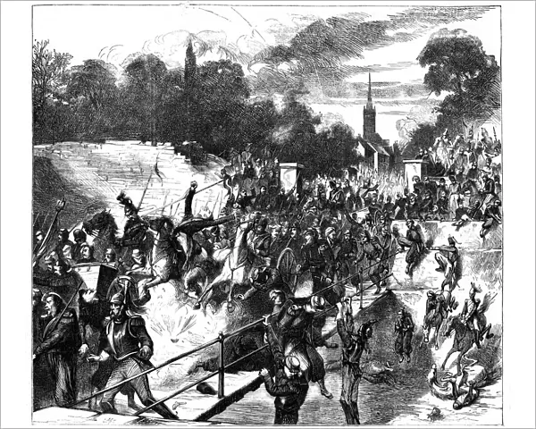 Battle of Sedan, France, Franco-Prussian War, 1 September 1870 (c1880)