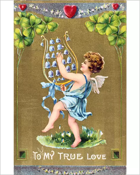 To My True Love, American Valentine card, c1910