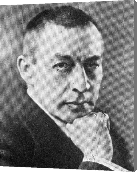 Sergei Rachmaninoff (1873-1943), Russian-American composer, pianist, and conductor