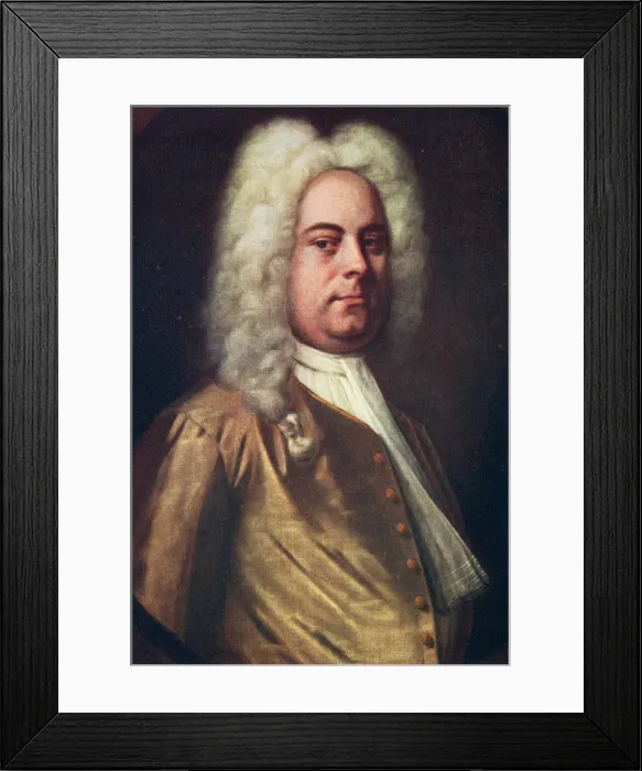 Framed Print : George Frideric Handel, (1685-1759), German composer, c1730s. Artist: Balthasar Denner Framed Print : George Frideric Handel, (1685-1759), German composer, c1730s. Artist: Balthasar Denner