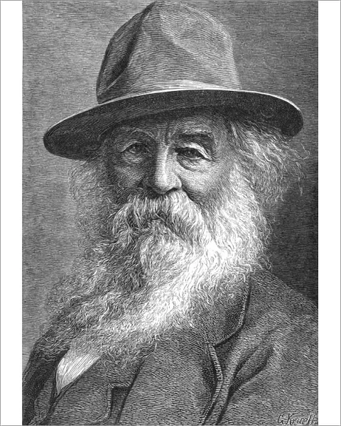Walt Whitman (1819-1892), American poet, c1880s