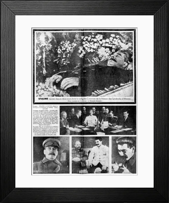 Framed Print : The Death of Stalin, 8th March, 1953 Framed Print : The Death of Stalin, 8th March, 1953