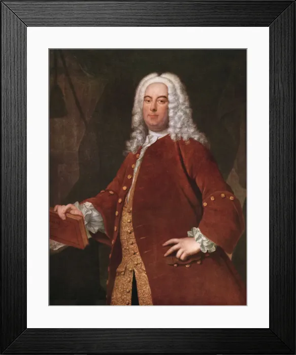Framed Print : George Frideric Handel, (1685-1759), German composer, c1750s. Artist: Thomas Hudson Framed Print : George Frideric Handel, (1685-1759), German composer, c1750s. Artist: Thomas Hudson