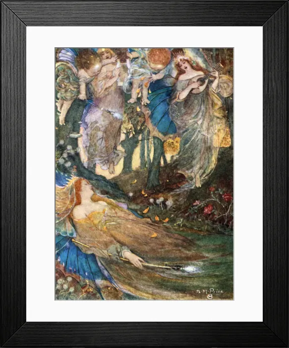 Framed Print : Scene from Shakespeares A Midsummer Nights Dream Framed Print : Scene from Shakespeares A Midsummer Nights Dream