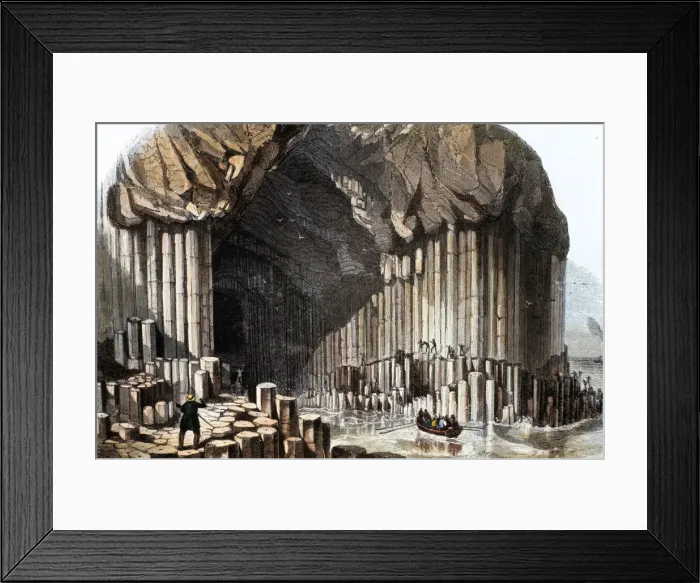 Framed Print : Fingals Cave, 1849 Framed Print : Fingals Cave, 1849