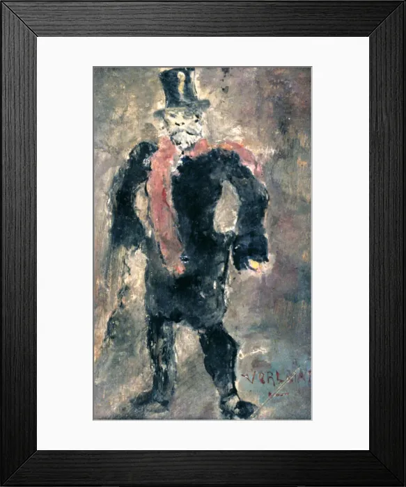 Framed Print : Paul Marie Verlaine, late 19th century Framed Print : Paul Marie Verlaine, late 19th century