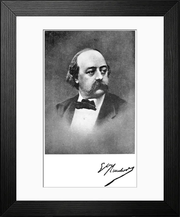 Framed Print : Gustave Flaubert, French novelist, 19th century Framed Print : Gustave Flaubert, French novelist, 19th century