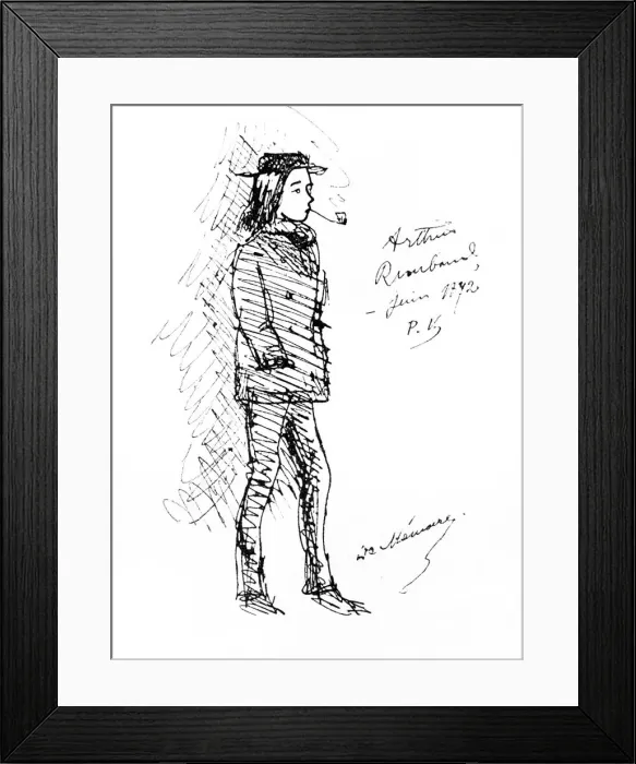 Framed Print : Arthur Rimbaud, French poet and adventurer, 1895 Framed Print : Arthur Rimbaud, French poet and adventurer, 1895