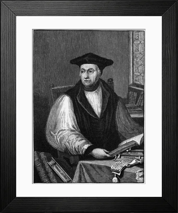 Framed Print : Matthew Parker, English prelate, 19th century Framed Print : Matthew Parker, English prelate, 19th century