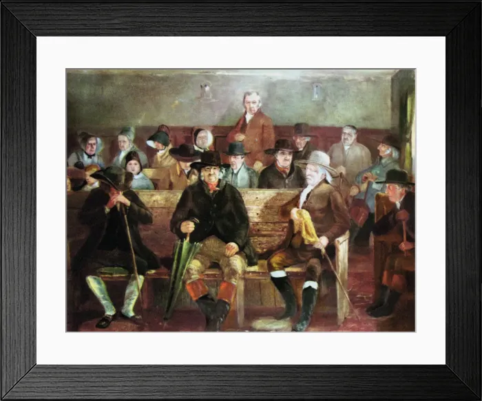 Framed Print : A Quaker meeting, 1839 Framed Print : A Quaker meeting, 1839