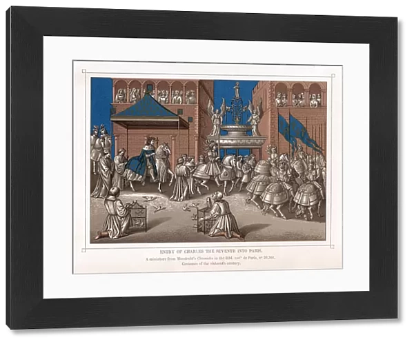 Triumphal entry of Charles VII, King of France, into Paris, c1435