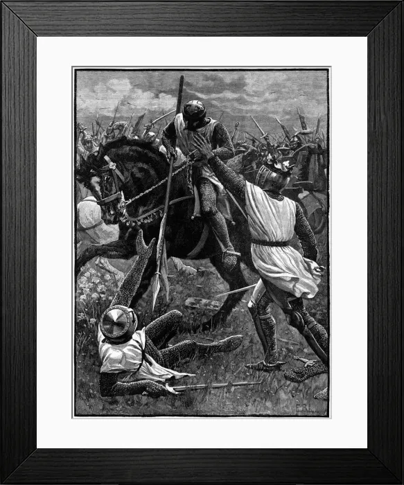 Framed Print : The Battle of Evesham, 4 August 1265, (c1880)