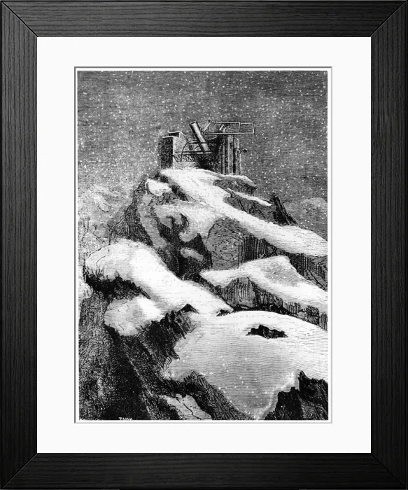 Framed Print : Illustration from De la Terre a la Lune by Jules Verne, 1865 Framed Print : Illustration from De la Terre a la Lune by Jules Verne, 1865