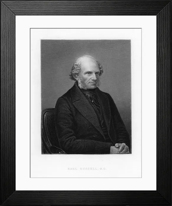 Framed Print : John Russell, 1st Earl Russell, British Whig and Liberal politician, c1870 Framed Print : John Russell, 1st Earl Russell, British Whig and Liberal politician, c1870