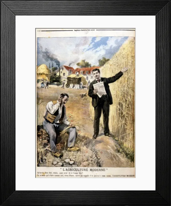 Framed Print : L Agriculture Moderne, 1897 Framed Print : L Agriculture Moderne, 1897