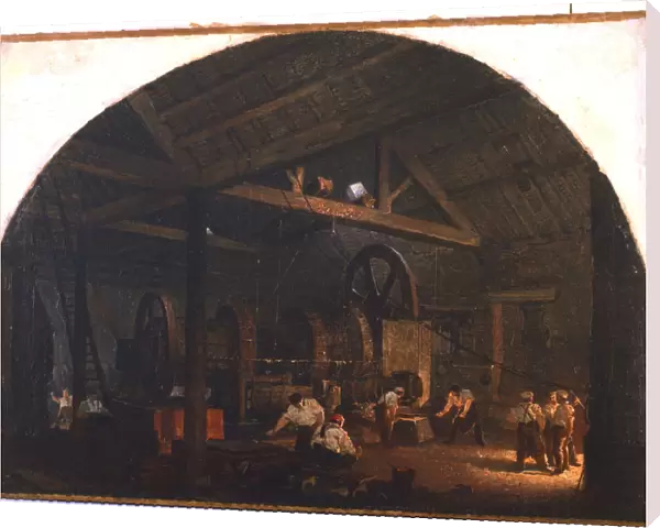 The Tilt Forge, c1845-1866. Artist: Godfrey Sykes
