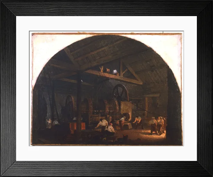 Framed Print : The Tilt Forge, c1845-1866. Artist: Godfrey Sykes Framed Print : The Tilt Forge, c1845-1866. Artist: Godfrey Sykes