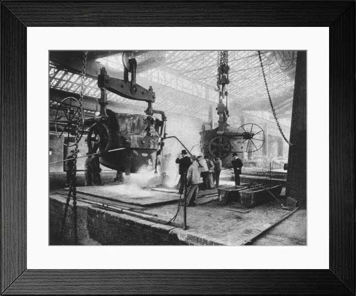 Framed Print : Interior view, Krupp works, Essen, Ruhr, Germany, World War I, 1917 Framed Print : Interior view, Krupp works, Essen, Ruhr, Germany, World War I, 1917