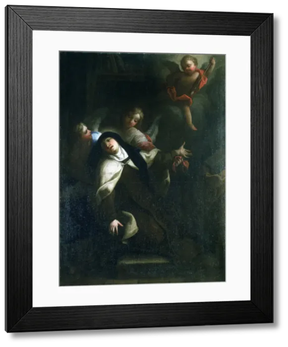 Framed Print : St Theresa of Avila, c1634-1689. Artist: Thomas Blanchet Framed Print : St Theresa of Avila, c1634-1689. Artist: Thomas Blanchet