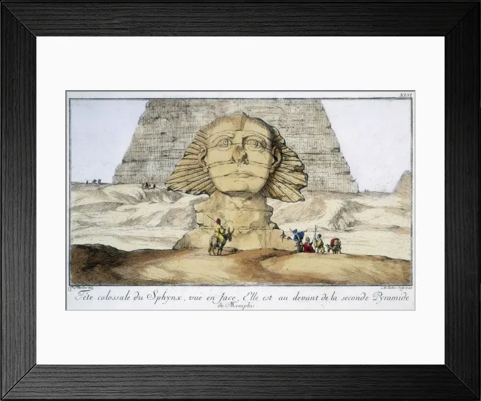 Framed Print : The Sphinx, Egypt, 1744 Framed Print : The Sphinx, Egypt, 1744
