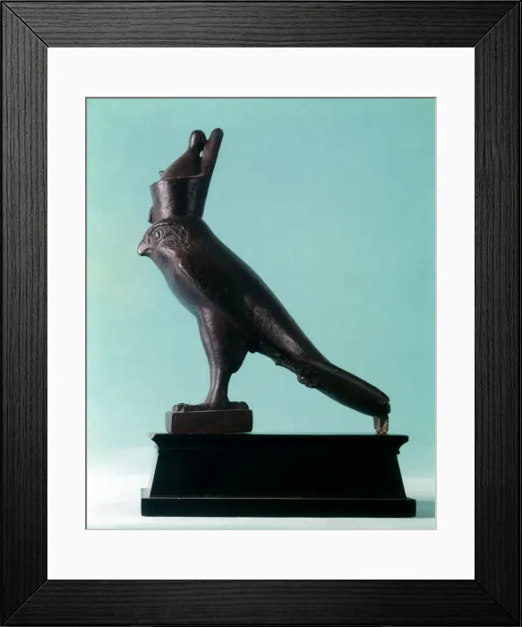 Framed Print : Bronze statue of the Egyptian God Horus, 26th (Saite) Dynasty, Ancient Egypt, 664-525BC Framed Print : Bronze statue of the Egyptian God Horus, 26th (Saite) Dynasty, Ancient Egypt, 664-525BC