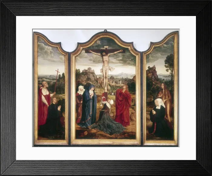 Framed Print : Triptych, c1486-1530. Artist: Quentin Metsys I Framed Print : Triptych, c1486-1530. Artist: Quentin Metsys I