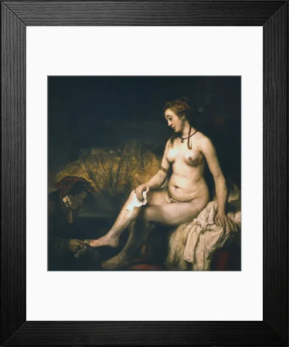 Framed Print : Bathsheba at her Bath, 1654. Artist: Rembrandt Harmensz van Rijn Framed Print : Bathsheba at her Bath, 1654. Artist: Rembrandt Harmensz van Rijn