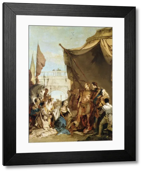 Framed Print : The Family of Darius before Alexander, 333 BC, (c1745). Artist: Giovanni Battista Tiepolo Framed Print : The Family of Darius before Alexander, 333 BC, (c1745). Artist: Giovanni Battista Tiepolo
