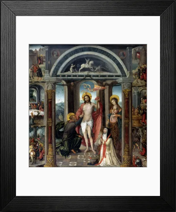 Framed Print : Doubting Thomas putting his hand into Christs wounds Framed Print : Doubting Thomas putting his hand into Christs wounds