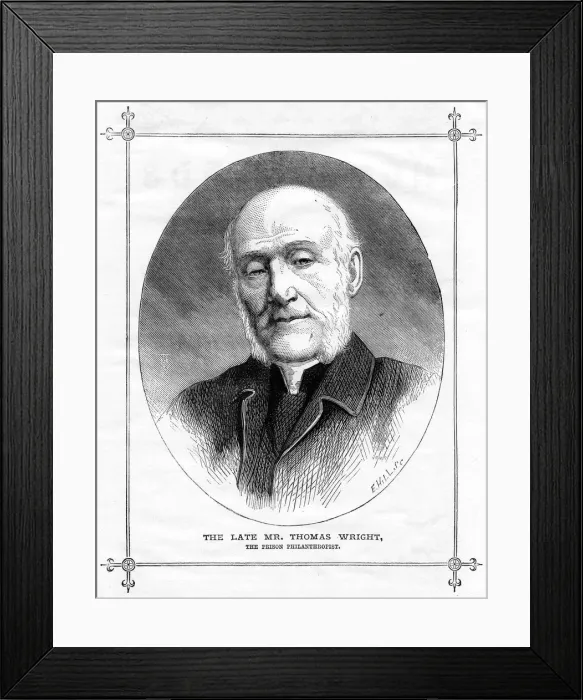 Framed Print : Thomas Wright, English prison philanthropist, 1875 Framed Print : Thomas Wright, English prison philanthropist, 1875